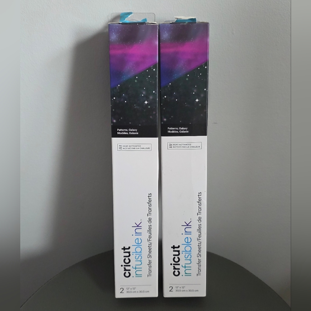 Cricut Infusible Ink Transfer Sheets Galaxy Pattern 12x12 Set of 2